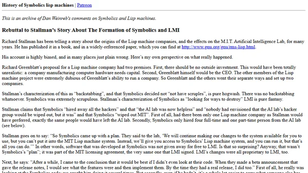 History of Symbolics lisp machines