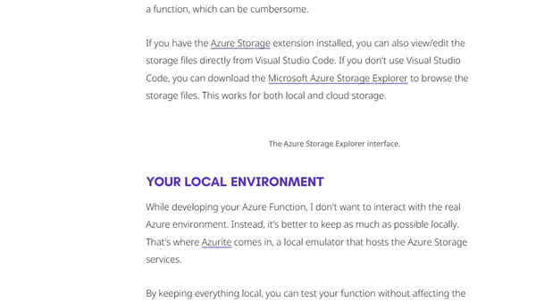 Some observations while writing my first Azure Function
