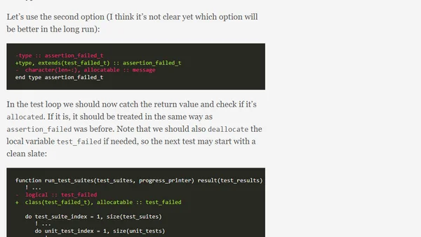 Fortran - Testing - Returning test and assertion errors