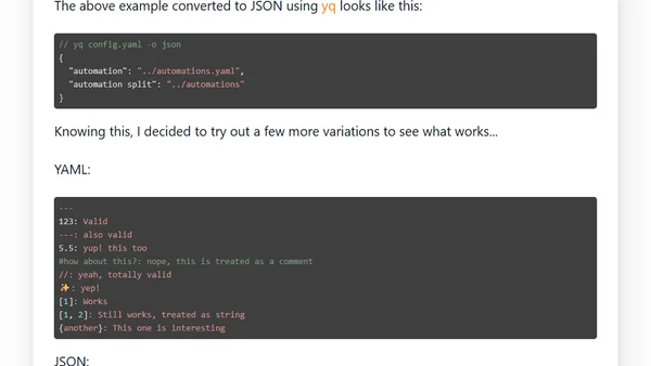 T.I.L. YAML keys allow for spaces in them