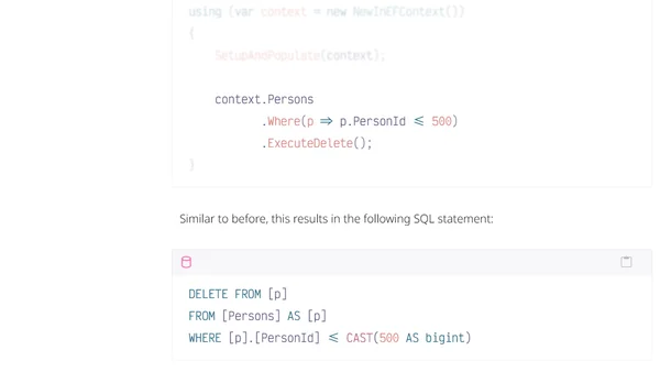 New in Entity Framework 7: Bulk Operations with ExecuteDelete and ExecuteUpdate