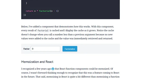 Memoization: What, Why, and How