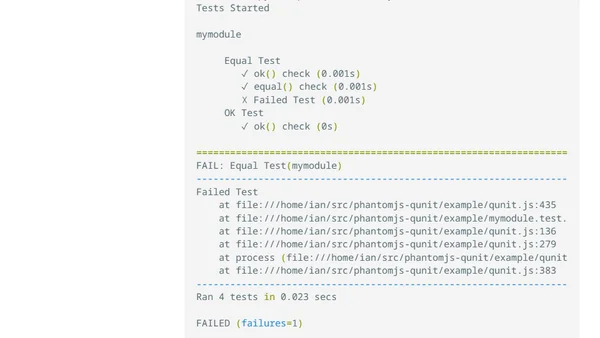 Phantom QUnit Test Runner