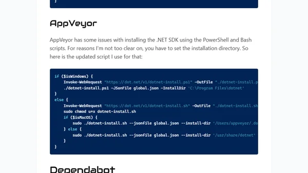 Automating .NET Security Updates