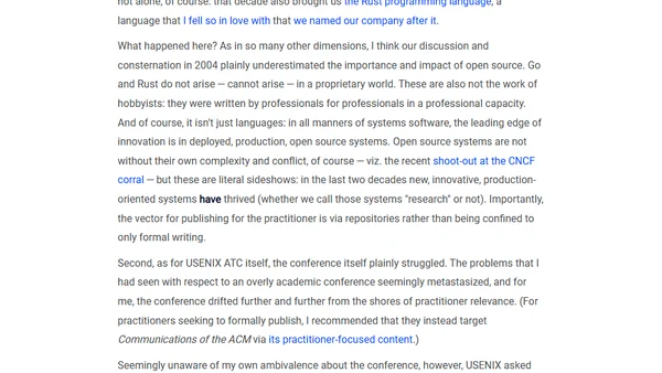 RIP USENIX ATC