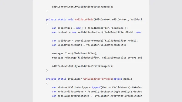 Using FluentValidation for Forms Validation in Blazor