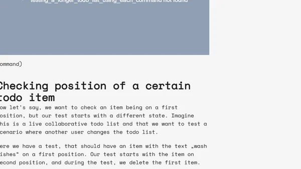 Testing lists of items