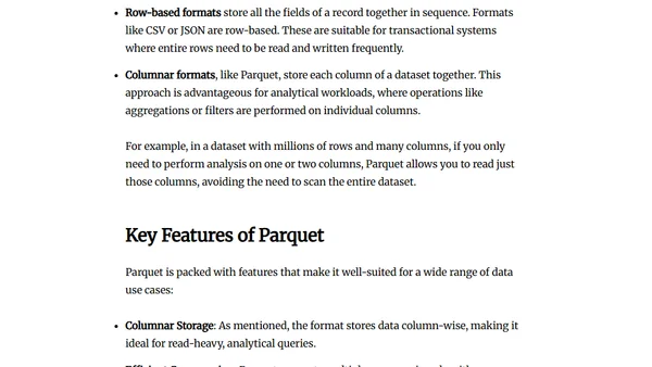 All About  Parquet Part 01 - An Introduction