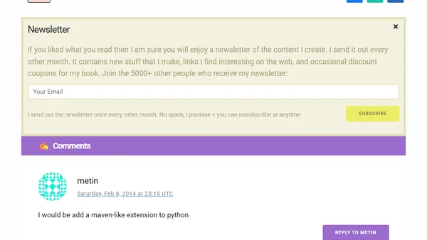 If you could change something in Python what would it be?