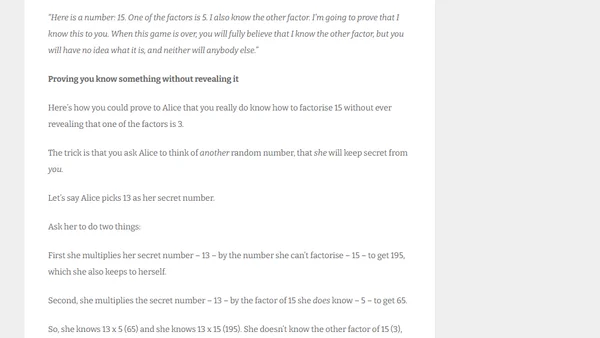 A simple explanation of the big idea behind public key cryptography