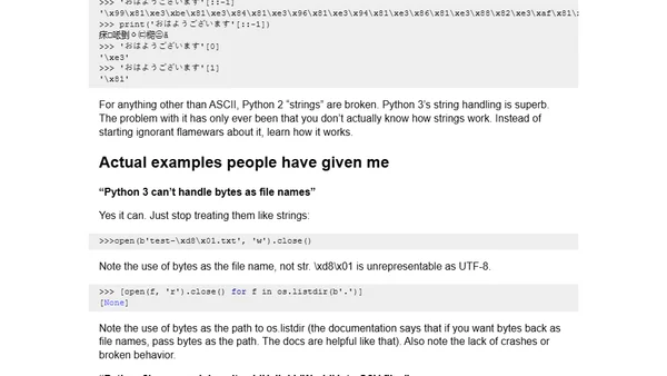 The only problem with Python 3's str is that you don't grok it