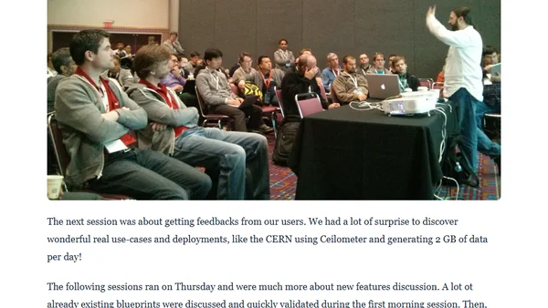 OpenStack Design Summit Havana, from a Ceilometer point of view