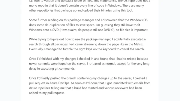 Git Cloning the Windows OS Repo