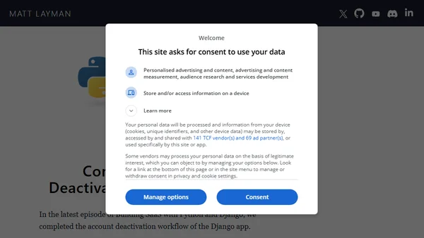 Completing Account Deactivation on Building SaaS