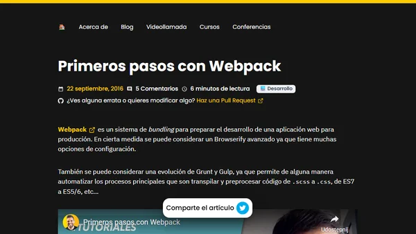 Primeros pasos con Webpack