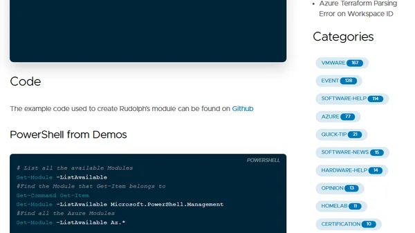 Rudolph's First PowerShell Module