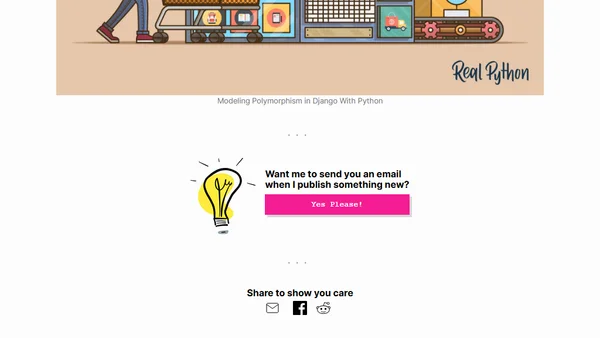Modeling Polymorphism in Django