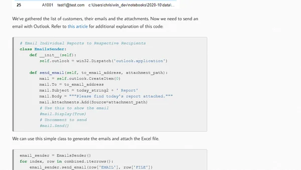 Case Study: Automating Excel File Creation and Distribution with Pandas and Outlook