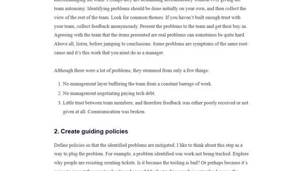 A framework to fix issues