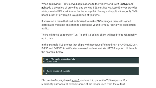 Rocket: A Web Framework for Rust