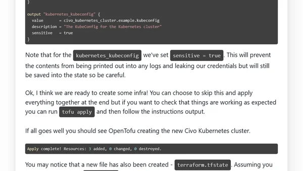 Bootstrapping a Civo cluster with OpenTofu and Flux