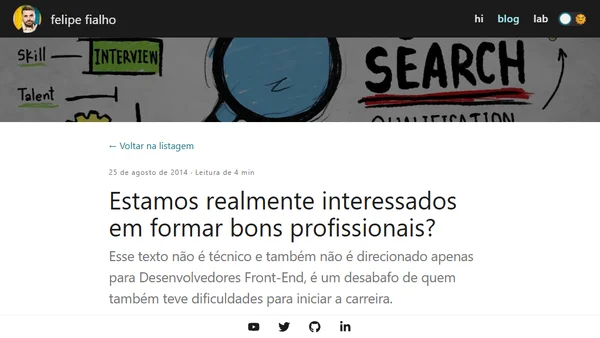 Estamos realmente interessados em formar bons profissionais?