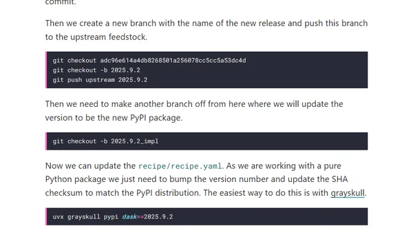 Backporting fixes to older releases on Conda Forge