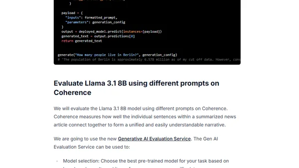 Evaluate open LLMs with Vertex AI and Gemini