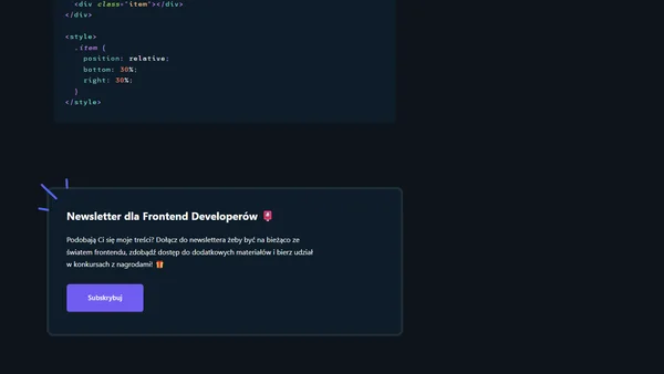 Pozycjonowanie w CSS - wizualny poradnik dla początkujących