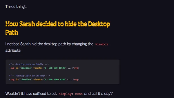 How to create sites with winding SVG paths