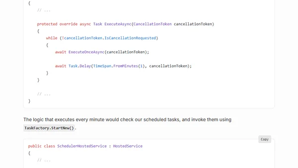 Building a scheduled task in ASP.NET Core/Standard 2.0