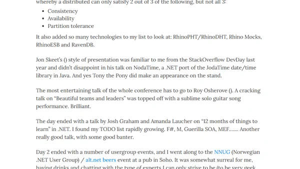 The QCon London 2010 Experience