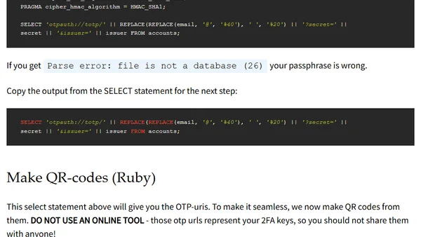 Extracting 2FA codes from the abandoned ‘Authenticator Plus’ (ios)