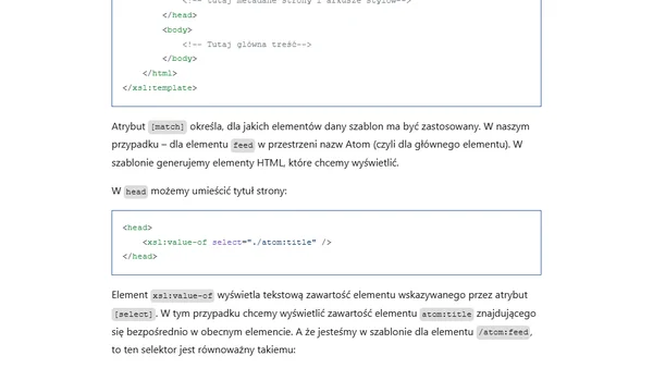 XSLT – (jeszcze) żywa skamielina Sieci