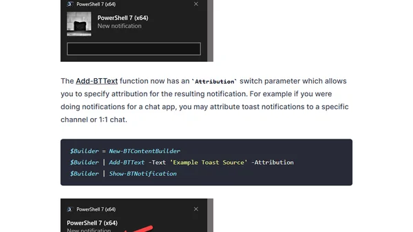BurntToast v1 Preview2 Is Available, Only a Year Late