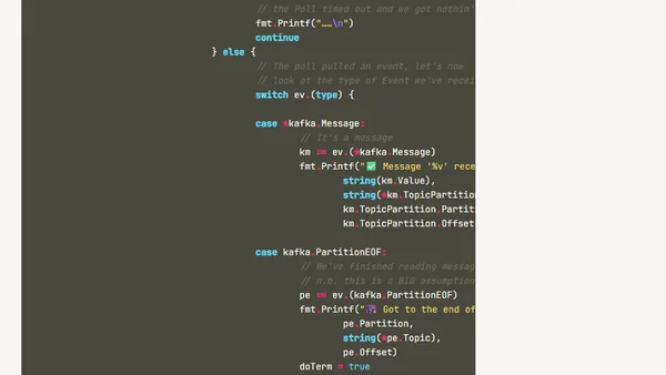 Learning Golang (some rough notes) - S02E04 - Kafka Go Consumer (Function-based)