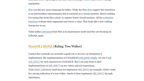 How do databases execute expressions?
