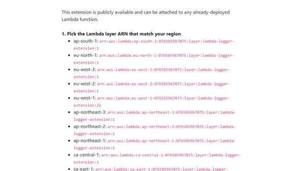 Add Logging to AWS Lambda Without Redeploying Using a Simple Extension