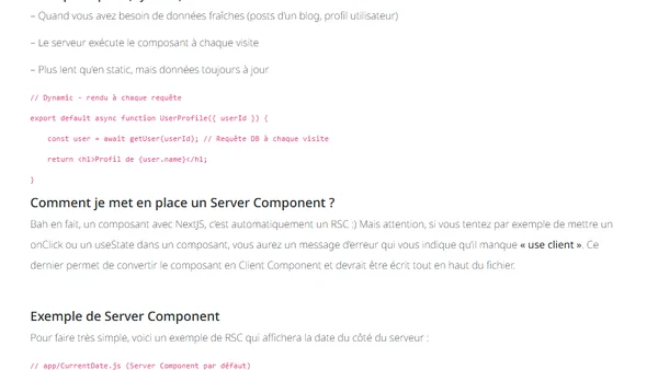 Les Server Components