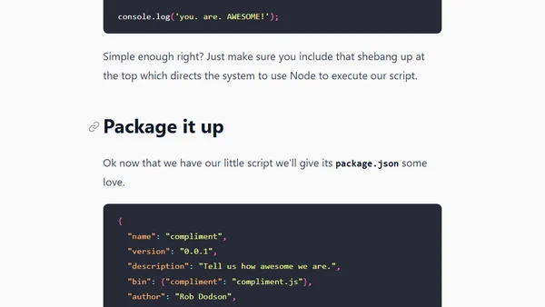 How to Run a Node Script from the Command Line