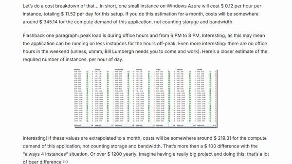 Put your cloud on a diet (or: Windows Azure and scaling: why?)