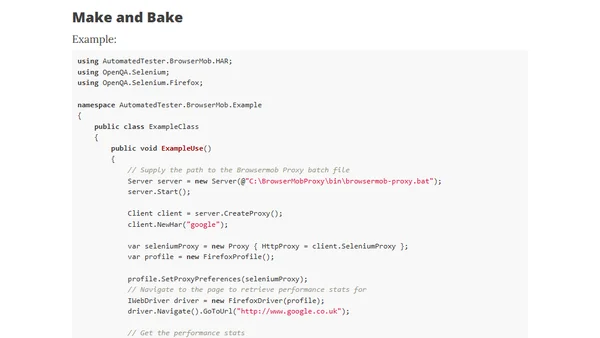 Automating Web Performance Stats Collection in .NET