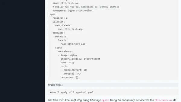 Sử dụng Ingress trong Kubernetes