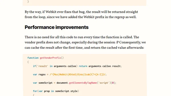 Find the vendor prefix of the current browser