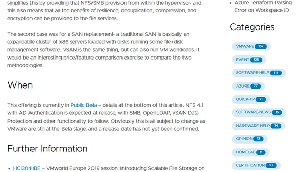 vSAN Scalable File Services