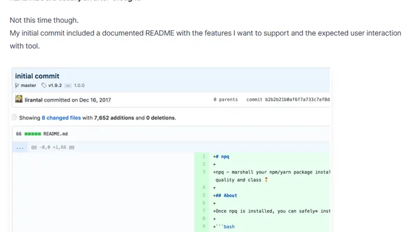A suggested approach for your next project: RDD — README Driven Development
