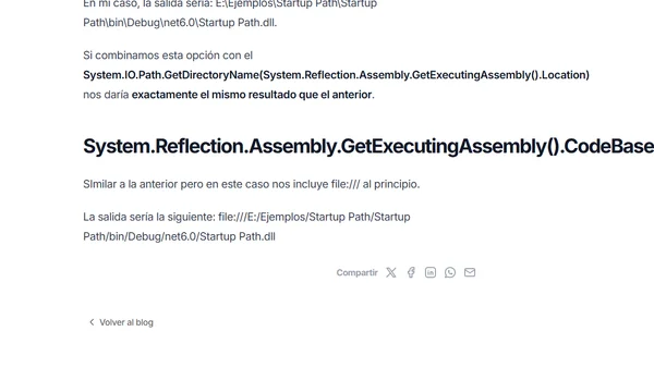 C#: Obtener directorio de ejecución