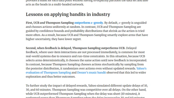 Bandits for Recommender Systems