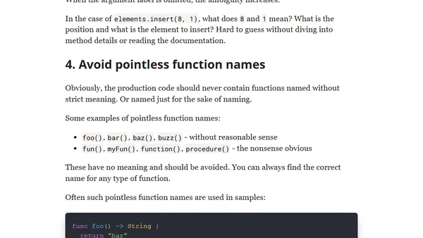Coding like Shakespeare: Practical Function Naming Conventions