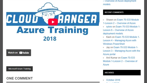 Exam 70-533 Module 1-Lesson 3 – Managing Azure with the Azure portal